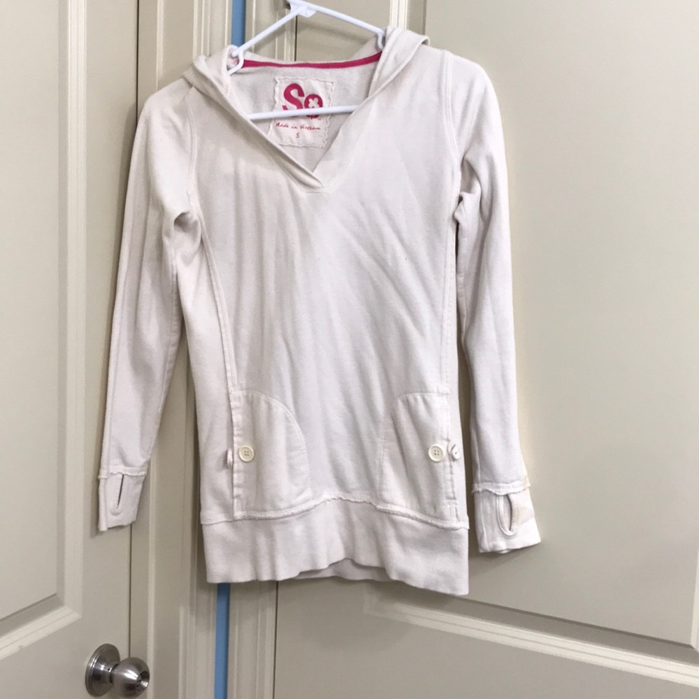 Thin Cream Hoodie